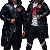 Nike J PSG Parka 男款 黑色 口袋 保暖 寬鬆 雙拉鏈 運動 連帽 長袖 外套 FV7743-045