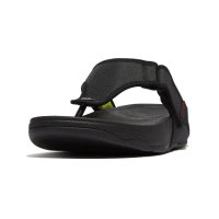 【FitFlop】TRAKK II MENS WATER-RESISTANT TOE-POST SANDALS防水可調式夾腳涼鞋-男(黑色)