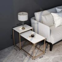 Luxury Mini Side Table Floor Mobiles Nordic Small Square Coffee Table Salon Living Room Wall Mesitas De Noche Modern Furniture