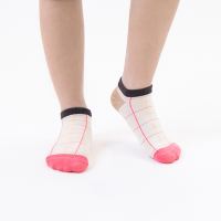 【WARX除臭襪】方塊餅乾薄款船型童襪-草莓卡卡滋(粉膚)