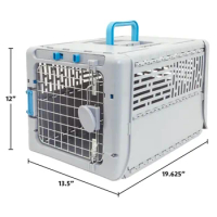 Small 19" Collapsible Plastic Pet Kennel, Pet Carrier, Dog, Cat, Small Animal, Dog House