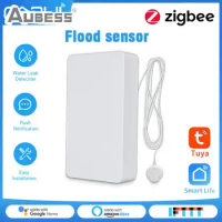 1~10PCS Overflow Security Alarm Smart Home Automation Works Homekit Water Detect Without Batteries 2.4ghz