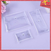 GGT Pouch Kosmetik Transparant Tempat Make Up Transparan Bahan Mika