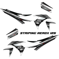 POLET LIS STIKER VARIASI STRIPING SIMPLE BODY MOTOR YAMAHA MATIK AEROX 125 /VARIASI STRIPING RACING