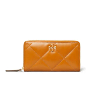 【TORY BURCH】Kira Diamond Quilt 拉鍊 皮夾 卡夾 長夾 棕色 154989