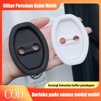 【COD】1 In 4 PCS Penutup pelindung kunci pintu mobil berbahan silikon, bantalan penyerap goncangan, a
