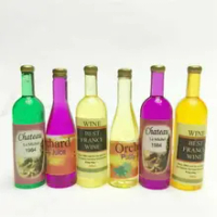1pcs 1:12 Dollhouse Mini Liquor Bottle Drink Wine Miniature Model House Decor Random Color