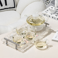 水具套裝 玻璃花茶壺套裝蠟燭加熱保溫下午茶茶具養生水果茶煮茶壺花茶杯子