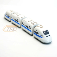 日本新幹線列車 700系 鐵支路4節迴力小列車 迴力車 火車玩具 壓克力盒裝 QV035T1 TR台灣鐵道