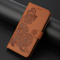Flip Case For Samsung Galaxy S24 Ultra 5G 3D Mandala Luxury Leather Book Etui For Galaxy S24 Plus Case S24 S 24 Wallet Funda