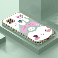 Kartun ungu kulomi phone case for Xiaomi Poco C31,Kuromi pattern,cute,TPU material,Kuromi,cover Casi