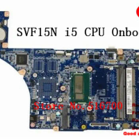 Quality DA0FI3MB8D0 For Sony Vaio SVF15N SVF15N2C5E SVF15N2L2ES SVF15N2N2ES A2011136A Laptop Motherboard i5-4200U CPU Onboard