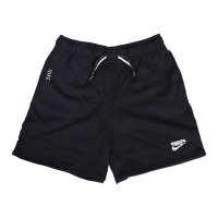 Nike 短褲 NSW Easy Shorts 女款 黑 高腰 彈性 抽繩 重磅 休閒 棉褲 DM6526-010