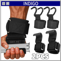 2PCS Sarung Tangan Angkat Beban Weight Lifting Hook Gym Fitness Training Straps Stainless Anti Karat