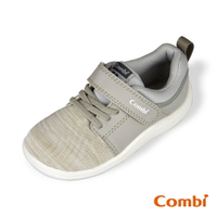 Combi日本康貝機能休閒童鞋-NICEWALK醫學級成長機能鞋A03GL灰(寶寶段.中小童段)
