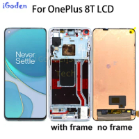 Original AMOLED For OnePlus 8T LCD Display Screen Touch Panel Digitizer for OnePlus 1+8T Replacement Parts for OnePlus 8T LCD