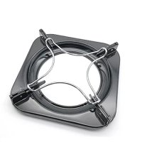 Stainless steel Holder Gas Cooker Support Rack Camping Iron Stove Ring Heat Diffuser Black Pans Small Pot Stand