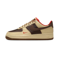【NIKE 耐吉】Air Force 1”07 男鞋 卡其棕色 AF1 透氣 復古 皮革 休閒 運動 休閒鞋 HQ3447-222