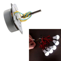 Penjana Alternator Tangan Turbin Angin, Mini dan Kecil, 3 fasa, voltan 3V-24V dan 12V tersedia