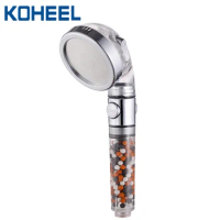 KOHEEL Shower Head Adjustable 3 Mode High Pressure One Button To Stop