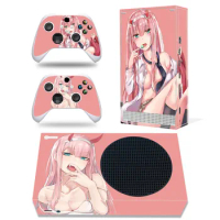 Girly Full Set Skins Compatible with Xbox Series S Game Console Controller, Vinyl Decal Stickers for Xbox Series S Accessories