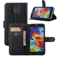 luxury wallet style leather case for samsung galaxy s5 i9600 retro wallet stand function mobile phone bags for samsung s5 cover