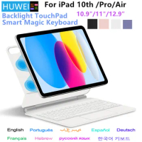 Magic Keyboard for iPad Pro 11 12.9 Air 4 Air 5 for iPad 10th Generation Pro 12.9 6th 5th 4th 3rd Gen Smart Cover Magnetic Case