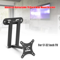 Universal 30KG TV Wall Mount Bracket Cold Rolled Steel Sheet Multi-function TV Rack Stand for 17 to 32 inch LCD Monitor