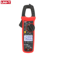 UNI-T UT204+ UT202A+ Digital Clamp Meter AC DC Voltage Meter 600A Current clamp Multimeter Ohm Temp Capacitance Tester Ammeter