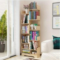 書櫃 書架落地簡約現代簡易客廳樹形置物架兒童學生實木組合創意小書櫃 全館85折起 JD