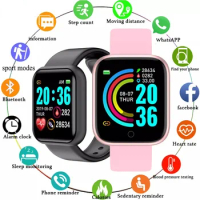 Y68 Smartwatch Fitness Bracelet Heart Rate Monitoring Reminder Step Counting Information Push Sleep Analysis D20 Sport Smartband
