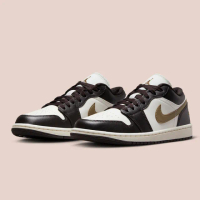 【NIKE 耐吉】休閒鞋 Air Jordan 1 Low Shadow Brown 暗棕 女鞋 男女段 DC0774-200