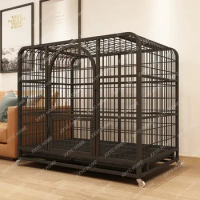 Dog Crate Medium Large Dog Indoor with Toilet Border Collie Small Pet Cage Dog Labrador Golden Retriever Dog Cage