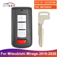 DIYKEY OUC003M Smart Remote ID47 Chip 315MHz For Mitsubishi Mirage 2013 2014 2015 2016 2017 2018 2019 2020 Keyless Key Fob