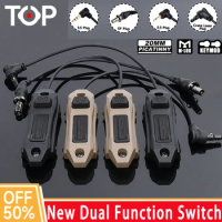 WADSN New Tactical DBAL PEQ Augmented Remote control Dual Function Switch Crane 2.5mmPlug SF M600 M300 Flashlight Modbutton Tape