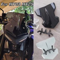 For Yamaha MT03 MT25 2020 2021 2022 2023 MT 03 Windscreen Windshield Pare-Brise Wind Deflector for MT-03 MT-25 Accessories Moto