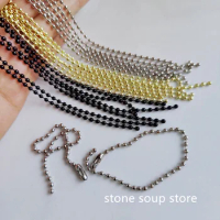 Silver Stainless Steel Ball Bead Chain, Link Chain, Tag Chains, Hanging Keychain, Pendant Accessories, DIY Decoration, 9/15cm