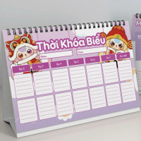 Thời khóa biểu Ngày, Tuần Decor bàn học Sáng bừng góc học tập