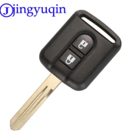 jingyuqin Remote 2 Buttons FOB Car Key Shell For Nissan Qashqai Navara Micra NV200 Patrol Y61 2002-2016