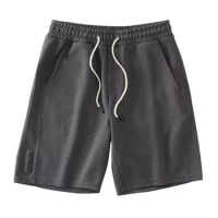 Men's Shorts Waffle Fabric Breathable Summer Loose Clothes Keep Cool Casual Keen Length