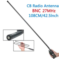 ABBREE 27Mhz with BNC ConnectorHandheld Portable CB Radio Antenna Flexible Compatible with Cobra Midland Uniden Cb Radio