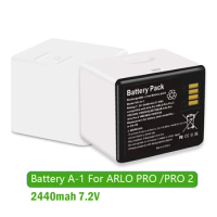 Lithium-Ion Battery A-1B for Arlo Pro Pro 2 Camera 2440mAh Rechargeable Batteries 7.2V/17.57Wh