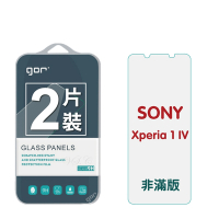 GOR SONY Xperia 1 V 9H鋼化玻璃保護貼 全透明非滿版2片裝 公司貨