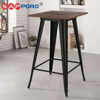 SAPPORO MASSIE - Meja Bar | Meja Tolix | Bar Table Red