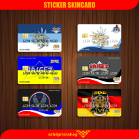Stiker ATM XTC BRIGEZ M2R GBR Custom Skin Card KTP E-Money Personalisasi Kartu ATM 8.6x5.5mm Vinyl C