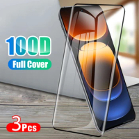 3Pcs For vivo iQOO 12 Pro 2023 Full Cover curved Tempered Glass iQOO 12Pro IQOO12 6.78 inches Anti-scratch screen protector