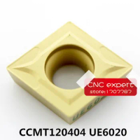 Free Shipping 10PCS cutting blade CCMT120404 UE6020/CCMT120408 UE6020 Turning blade,Suitable for SCLCR/SCKCR/SCFCR Lathe tool