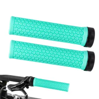 Lock On Bike Grips Rubber Handlebar Bike Hand Grips Lock-On Grip Cover For Bike And Bicycle Comfort Hand Grip Anti-Slip Bike