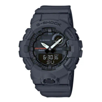 G-SHOCK 運動藍牙雙顯錶 樹脂錶帶 鐵灰 防水200米(GBA-800-8A)