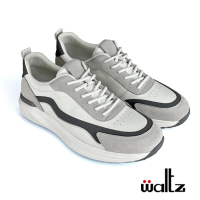 【Waltz】舒適 皮質拼接 運動鞋 休閒鞋(522043-01 華爾滋皮鞋)